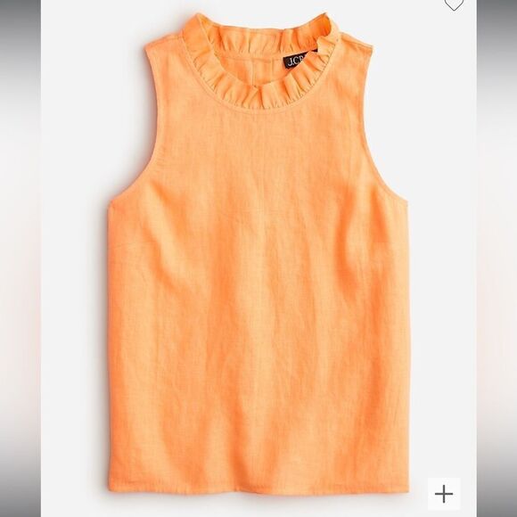 NWT J. Crew Fleur Top Linen in Black - Picture 1 of 9